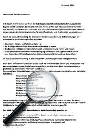 Offener Brief der Arbeitsgemeinschaft Ambulante Kinderhospizarbeit in Bayern (AKHB)